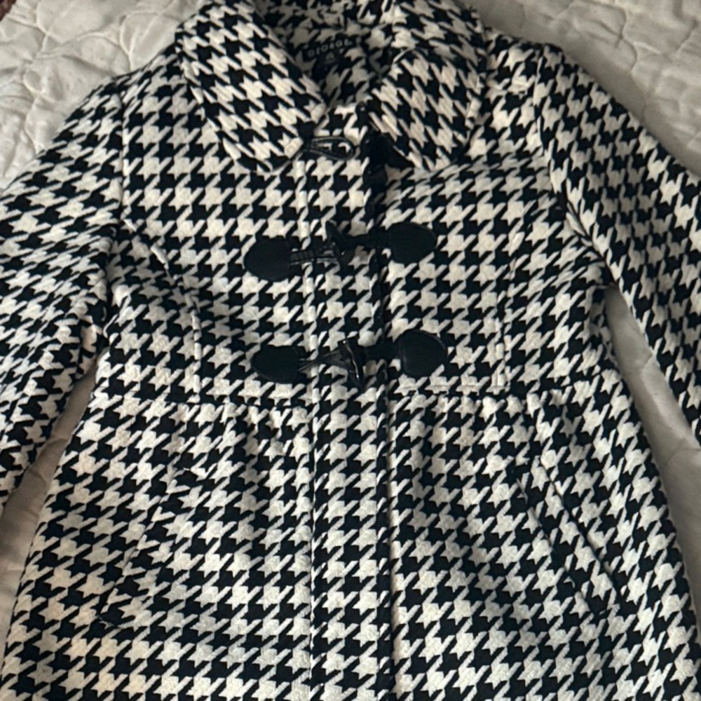 George Kids Houndstooth Trench Coat